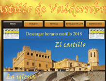 Tablet Screenshot of castillodevalderrobres.com